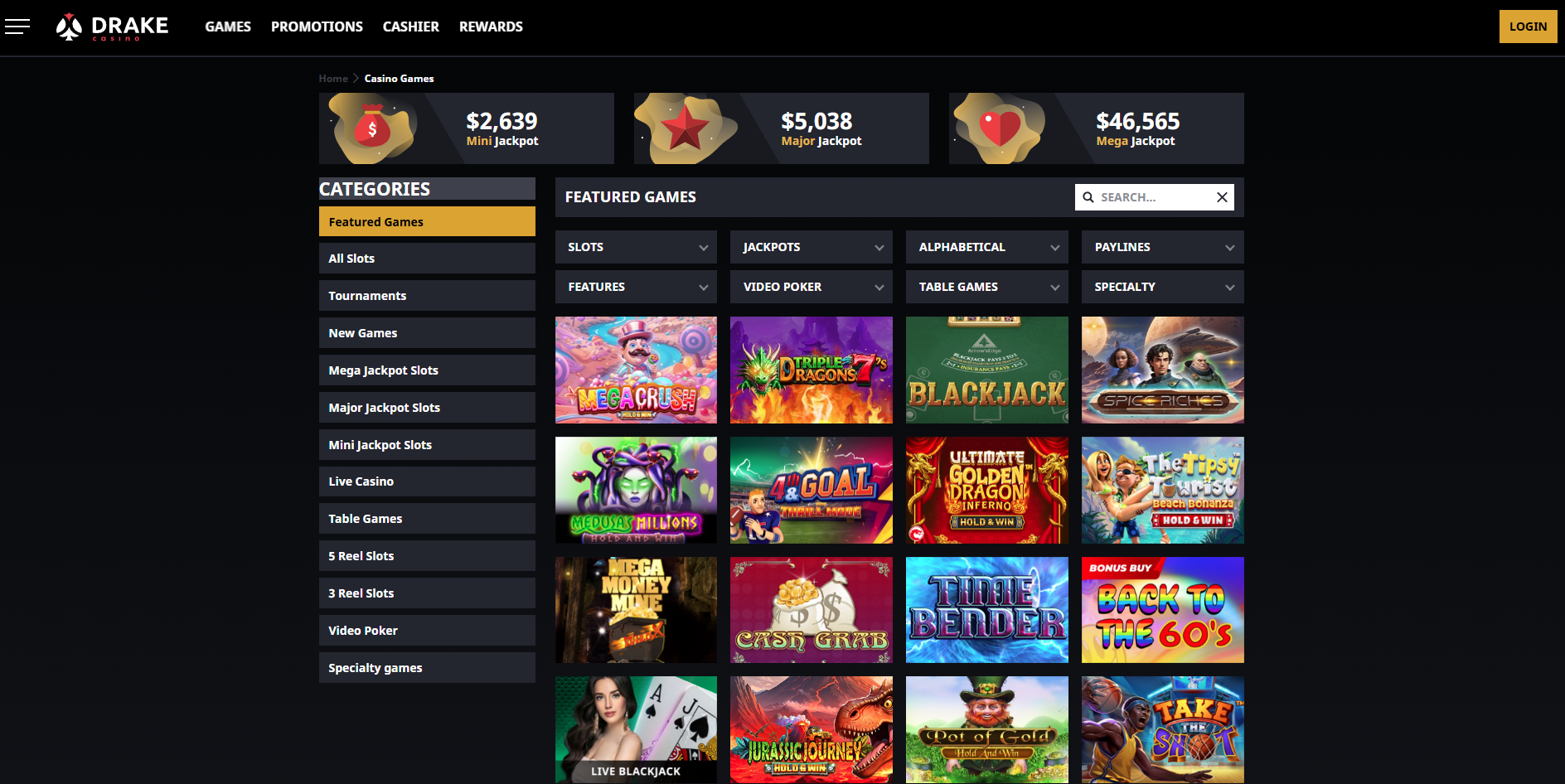 Game Selection: Slots, Table Games, and Live Dealers